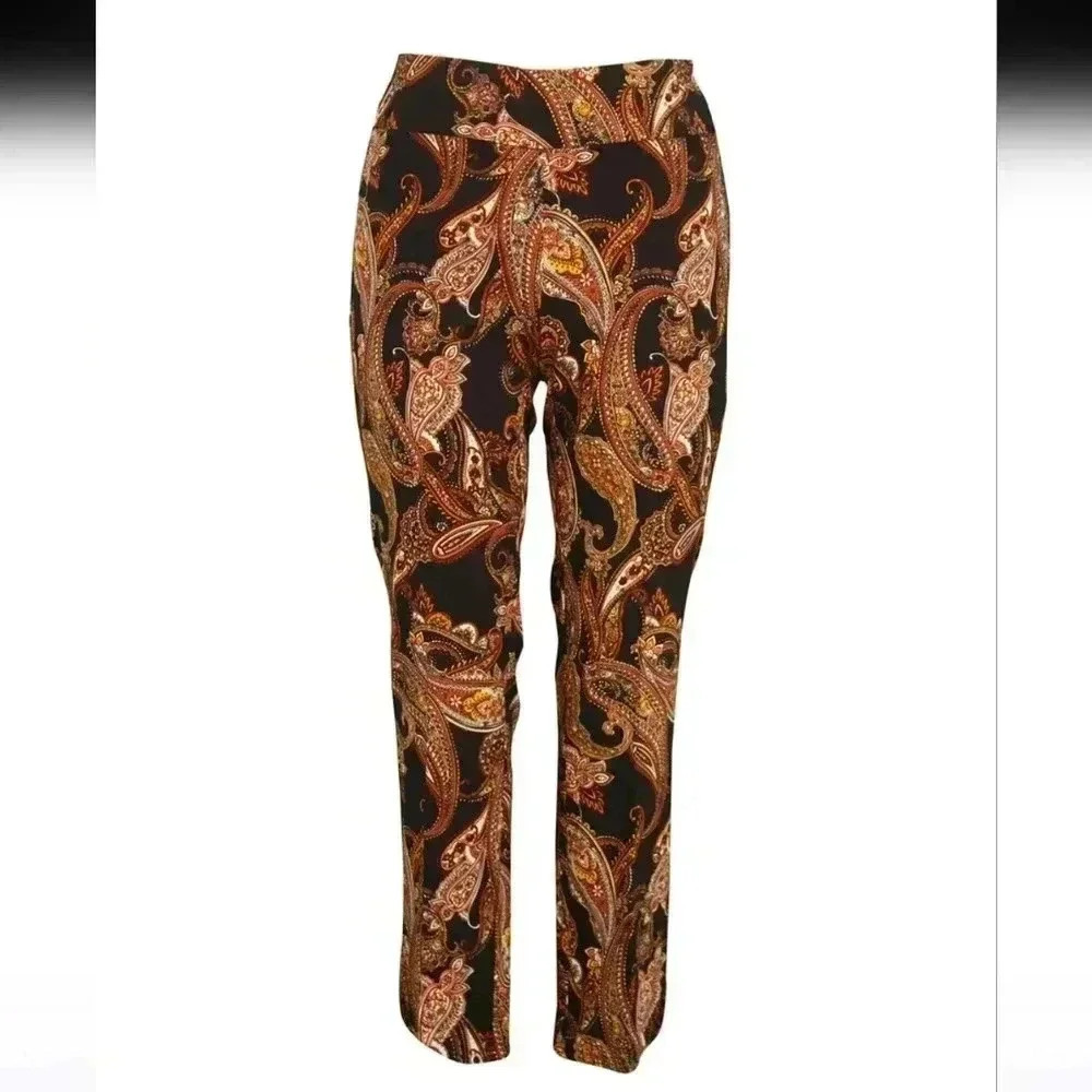 Womens UP! Paisley Ankle Length Slimming‎ Pants